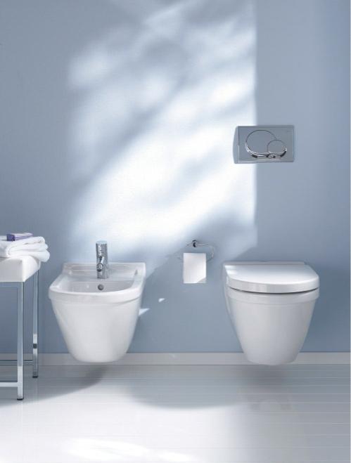 Duravit Starck 3 væghængt toilet 540x375 u/ skyllekant Duravit Starck 3 væghængt toilet 540x375 u/ skyllekant