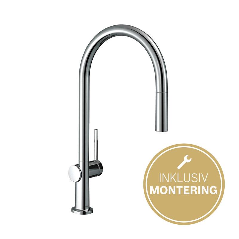 Hansgrohe Talis M54 køkkenarmatur m/udtrækstud, 1jet, krom Hansgrohe Talis M54 køkkenarmatur m/udtrækstud, 1jet, krom