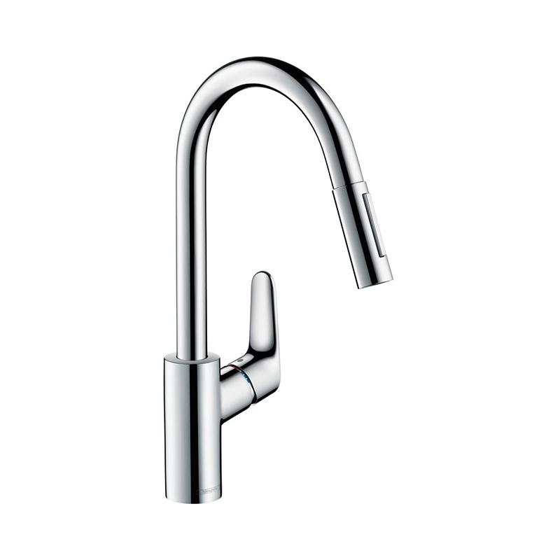 Hansgrohe Focus 240 køkkenarmatur m/udtrækstud, steel look Hansgrohe Focus 240 køkkenarmatur m/udtrækstud, steel look