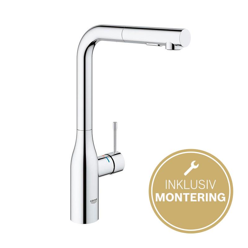 Grohe Essence køkkenarmatur m/udtræk, krom Grohe Essence køkkenarmatur m/udtræk, krom