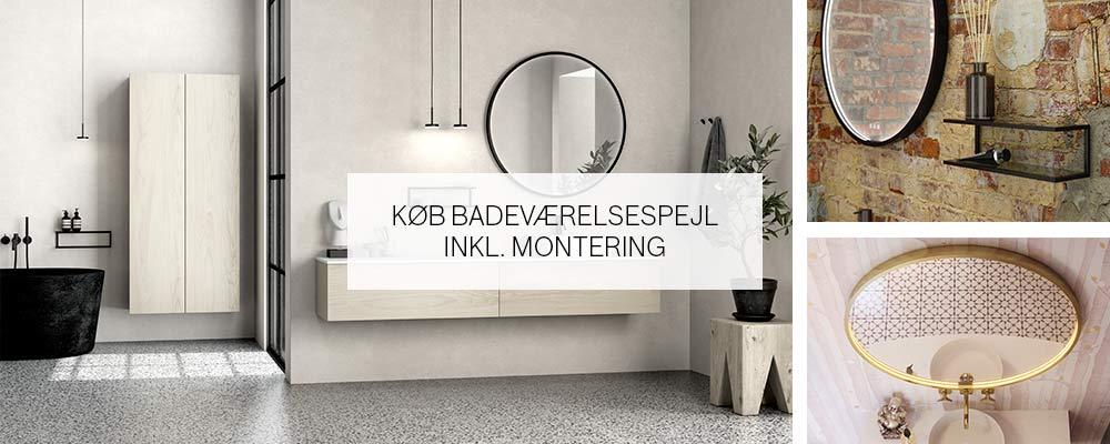 Køb badeværelsesspejl inkl. montering hos VVSPlus Køb badeværelsesspejl inkl. montering hos VVSPlus