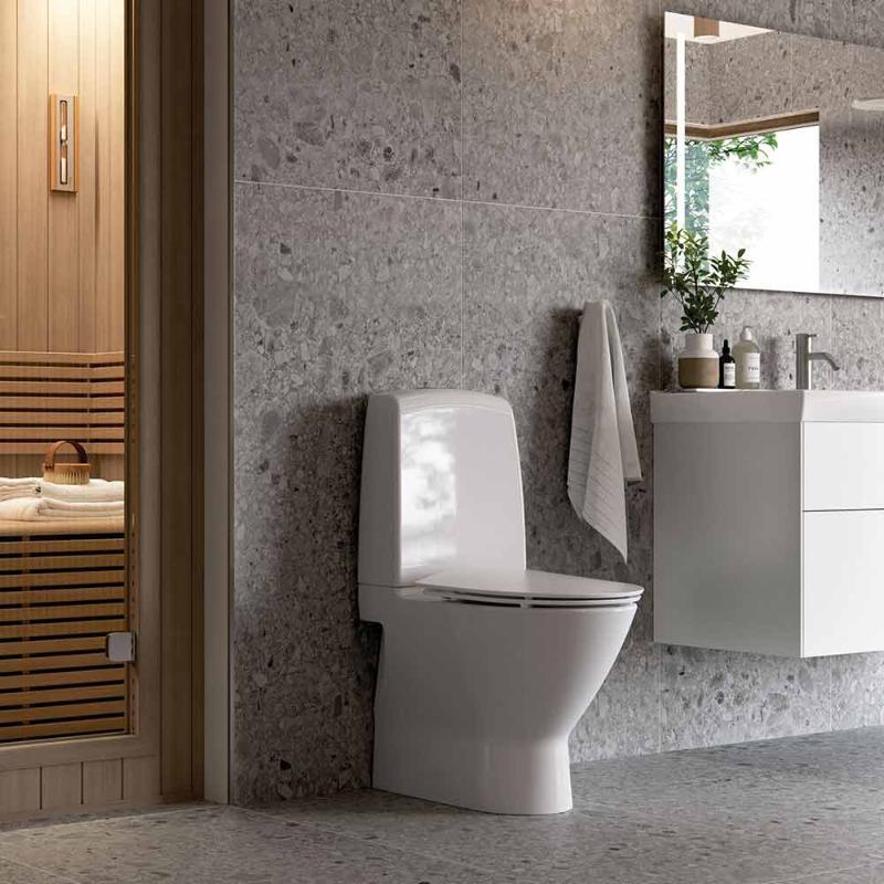 Ifö Spira Art toilet med limning, s-lås Ifö Spira Art toilet med limning, s-lås