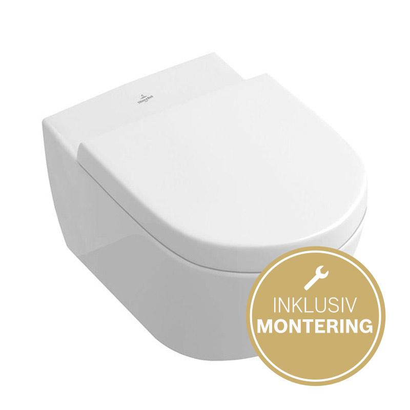 Villeroy & Boch Subway væghængt toilet m/ indbygningscisterne  Villeroy & Boch Subway væghængt toilet m/ indbygningscisterne
