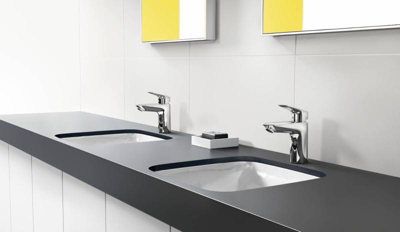 Hansgrohe Logis 100 håndvaskarmatur m/push up bundventil, krom Hansgrohe Logis 100 håndvaskarmatur m/push up bundventil, krom