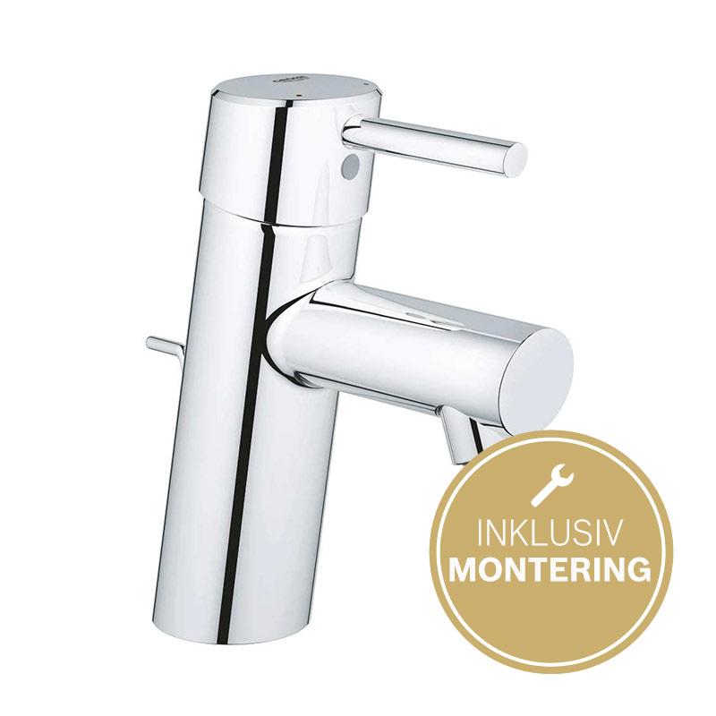 GROHE Concetto håndvaskarmatur EcoJoy m/ Bundventil Krom GROHE Concetto håndvaskarmatur EcoJoy m/ Bundventil Krom