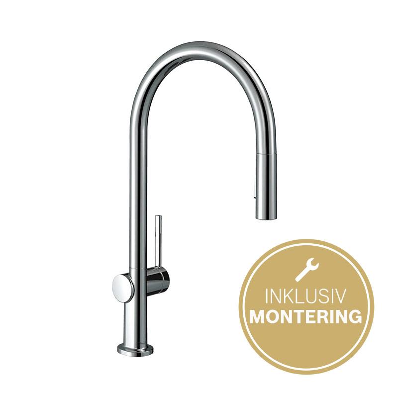 Hansgrohe Talis M54 køkkenarmatur m/udtrækstud, 2jet, krom Hansgrohe Talis M54 køkkenarmatur m/udtrækstud, 2jet, krom