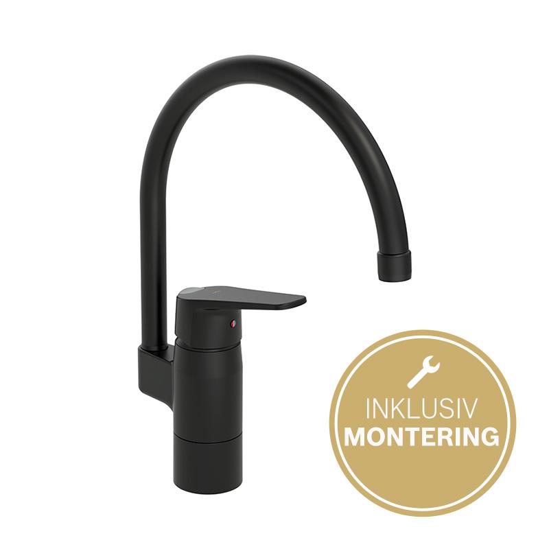 Oras Vega køkkenarmatur, matsort Oras Vega køkkenarmatur, matsort