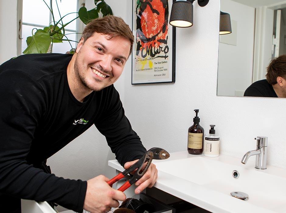 Bestil montering af håndvaskarmatur hos VVSPlus Bestil montering af håndvaskarmatur hos VVSPlus