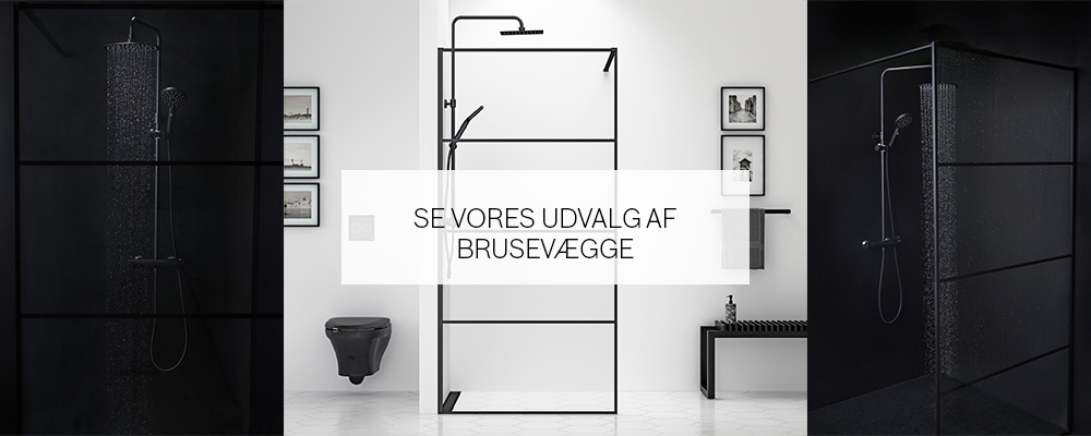 Gustavsberg brusevæg sort