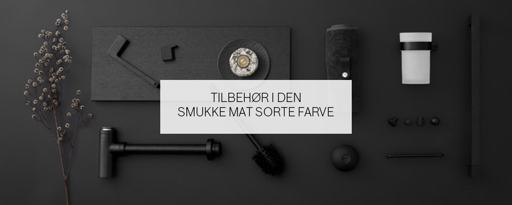Badeværelses tilbehør sort